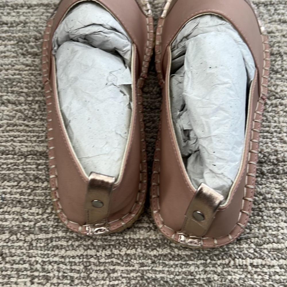 ASOS Wide Fit Jacey Espadrille in Rose Gold Pink 🆕 - Picture 6 of 8